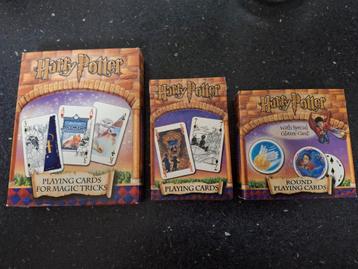 Lot 3x speelkaarten Harry Potter beschikbaar voor biedingen