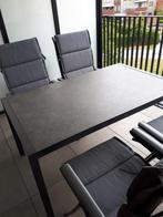 Hartman 4 stoelen + tafel+ 2x voetbank, Tuin en Terras, Ophalen, 4 zitplaatsen, Kunststof, Nieuw