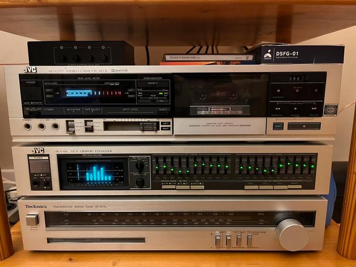 JVC Equalizer + Casette Deck, Audio, Tv en Foto, Professionele apparaten, Gebruikt, Audio, Ophalen