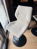 Mooie, moderne stoel met een grijze stoffen bekleding, Huis en Inrichting, Ophalen, Zo goed als nieuw, Draaibaar