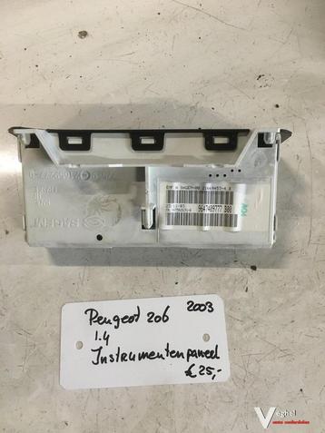 Peugeot 206 1.4 2003  Instrumentenpaneel beschikbaar voor biedingen
