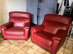 Twee eenzit zetels in kwaliteitsleder, Ophalen, Zo goed als nieuw