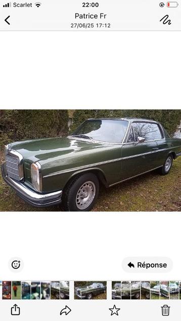 Mercedes 280 ce 01/1974 automatique  beschikbaar voor biedingen