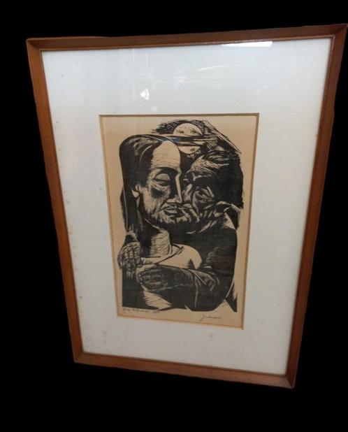 Judaskus George Noteboom 1906-1987, Antiek en Kunst, Kunst | Etsen en Gravures, Ophalen
