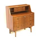 Vintage bureau secretaire jaren '60 '70 midcentury design, Verzenden