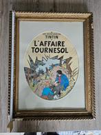 Ancien cadre avec affiche tintin   ́l’affaire Tournesol, Collections, Personnages de BD, Tintin, Utilisé, Enlèvement ou Envoi