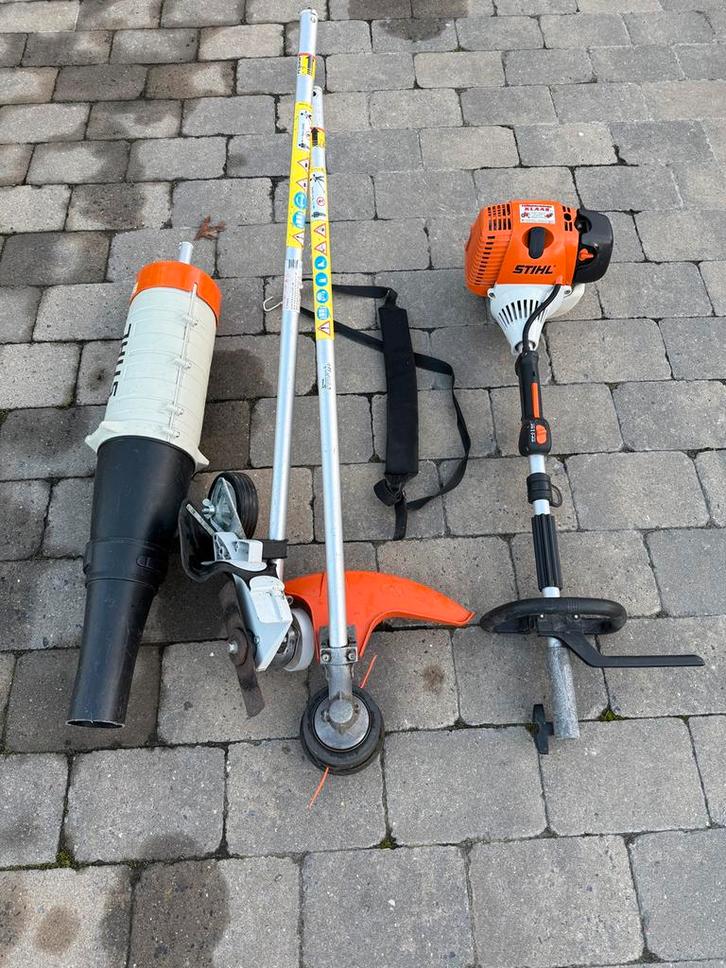 Stihl combimotor met toebehoren, Tuin en Terras, Bosmaaiers, Zo goed als nieuw, Benzine, Ophalen