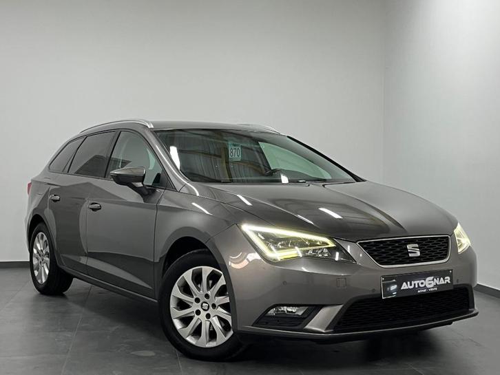 SEAT Leon 1.6 CR TDi - 1erMain - Navi - Airco - LED, Auto's, Seat, Bedrijf, Te koop, Ibiza, Airbags, Airconditioning, Bluetooth