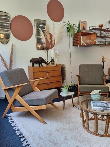 Vintage Pastoe fauteuils jaren 60 mosgroen - prijs per stuk beschikbaar voor biedingen