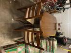 TAFEL EN STOELEN, Huis en Inrichting, Ophalen, Gebruikt, 50 tot 100 cm, Vijf personen of meer