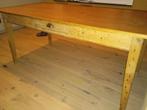 Table en bois (pin) avec tiroir 180L, 90B, Maison & Meubles, 150 à 200 cm, Enlèvement, Utilisé, 50 à 100 cm