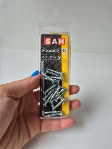  Vis à bois tête fraisée SAM – Ø4,5 x 25 mm – Boîte neuve  beschikbaar voor biedingen