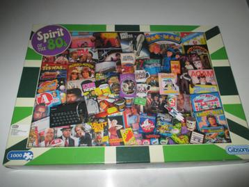 puzzel Spirit of the 80's merk Gibsons, Enlèvement ou Envoi, 500 à 1500 pièces, Utilisé, Puzzle