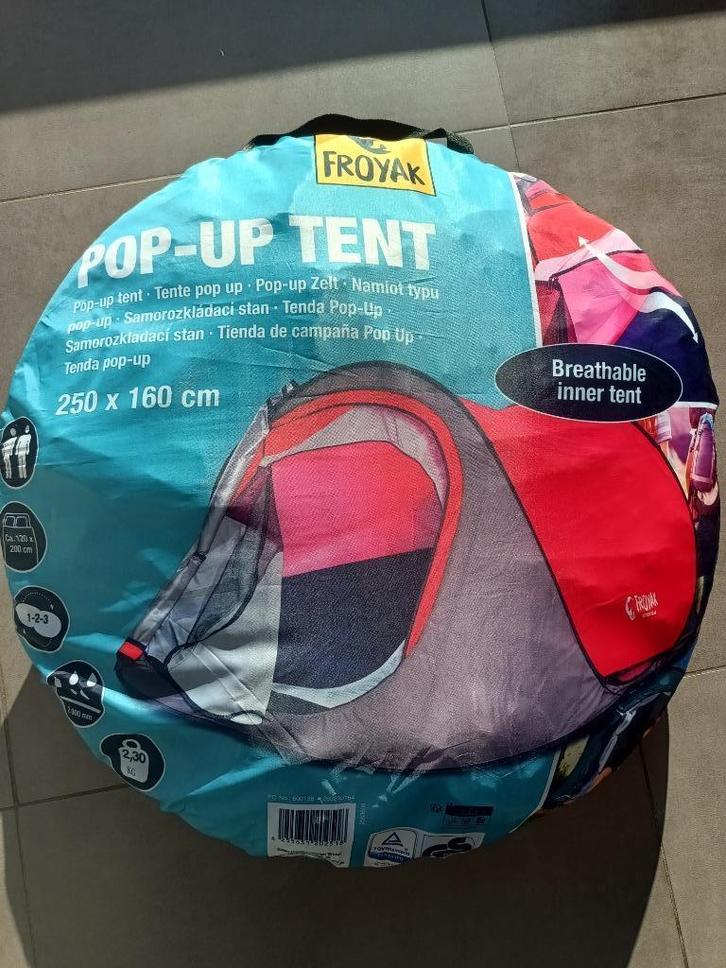 Froyak pop-up tent, Caravans en Kamperen, Tenten, tot en met 2, Zo goed als nieuw, Ophalen