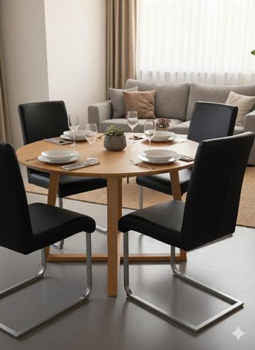 Stijlvolle Zwarte Eetkamerstoelen beschikbaar voor biedingen