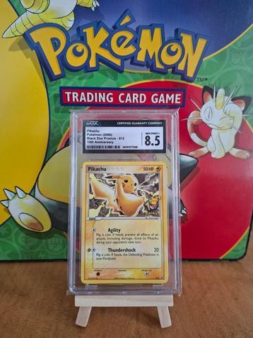 Pikachu 10th anniversary Black Star CGC 8,5 beschikbaar voor biedingen
