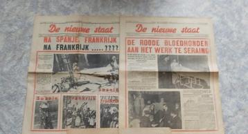 REX Léon Degrelle Krant Staat België Belgique Vlaanderen beschikbaar voor biedingen