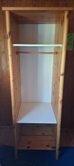 Armoire penderie en pin, Huis en Inrichting, Kasten | Kleerkasten, Ophalen, Gebruikt, 50 tot 100 cm, Met hangruimte