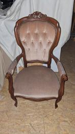 Divan 1place en velour rose vintage, Huis en Inrichting