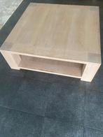 eiken salontafel 120 op 120 cm ( gratis ), Ophalen, Eikenhout