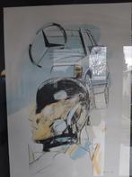 Aquarel Mercedes 50 jaar België, Ophalen