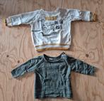 Set van 2 longsleeves - Beige en kaki - Maat 68, Garçon, Enlèvement ou Envoi, Comme neuf, Hema