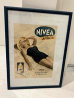 Originele ingekaderde reclame paneel Nivea, Verzamelen, Ophalen of Verzenden