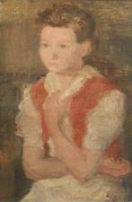 Albert Dasnoy (1901-1992): Meisjesportret (O/D, 53 x 79 cm), Antiek en Kunst, Ophalen of Verzenden
