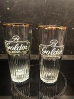 brouwerij breda leuven 2 + 1  bierglazen Goldor, Overige merken, Glas of Glazen, Gebruikt, Ophalen