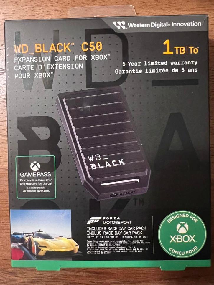 WD BLACK C50 – Carte d’extension officielle Xbox Series X|S, Games en Spelcomputers, Spelcomputers | Xbox | Accessoires, Nieuw