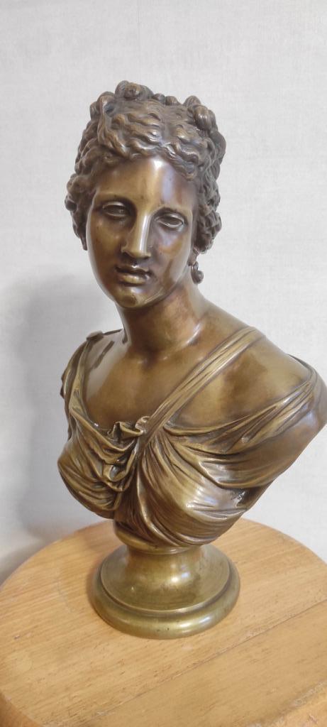 Buste en bronze Susse Aphrodite / Vénus, Antiquités & Art, Curiosités & Brocante, Enlèvement ou Envoi