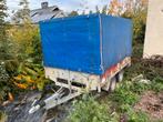 Remorque bâchée double essieu 1.700 kg (à remettre en ordre), Autos : Divers, Remorques, Enlèvement, Utilisé