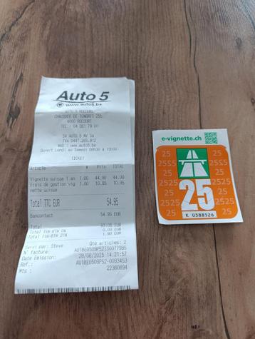 Vignette autoroutes Suisse
