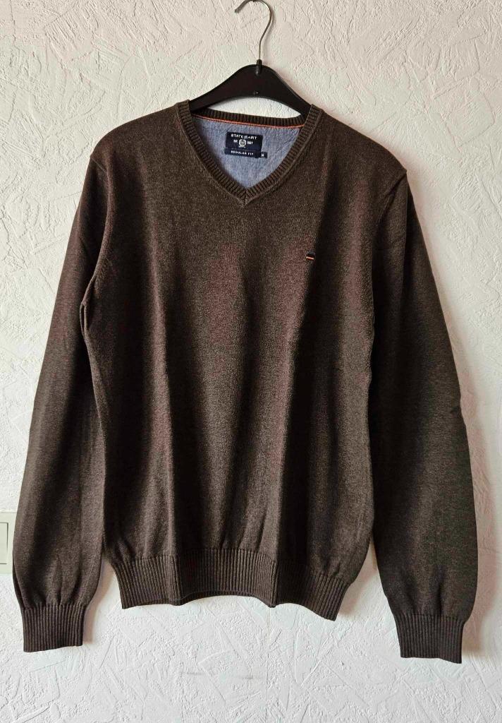 Pull STATE of ART brun taille M, Kleding | Heren, Truien en Vesten, Zo goed als nieuw, Maat 48/50 (M), Bruin, Ophalen of Verzenden