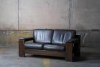 Harry De Groot - Leolux 757 sofa, 75 à 100 cm, Cuir, Brutalistisch, Enlèvement