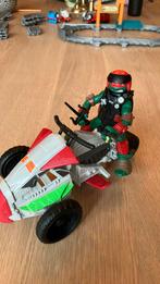 Ninja Turtles Raffaello met moto, Enfants & Bébés, Jouets | Figurines, Comme neuf, Enlèvement ou Envoi