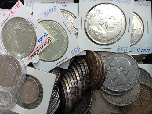 Groot lot zilvermunten (ruim 200 stuks) te koop @zilverprijs, Postzegels en Munten, Munten | België, Zilver, Zilver, Ophalen of Verzenden