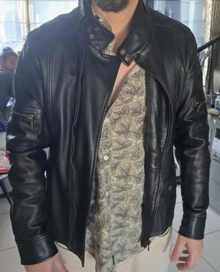 Dolce & Gabbana leren jas — maat 50, gemaakt in Italië, Kleding | Heren, Jassen | Zomer, Zo goed als nieuw, Ophalen