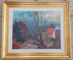 Tableau signé Marie Lambrexhe, peinture dans un encadrement, Ophalen