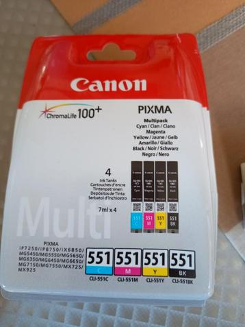 Canon cli 551 pack +1 extra BK