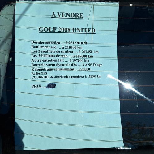 United VW Auto tweedehands uit het jaar 2008, Auto's, Volkswagen, Particulier, Golf, Radio, Ophalen
