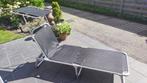 Tuinmeubelen - 2 ligbedden met zonnedak, Ophalen, Gebruikt, Aluminium, Verstelbaar