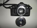 Canon a1 met 50mm, Audio, Tv en Foto, Fotocamera's Analoog, Ophalen of Verzenden, Gebruikt, Spiegelreflex, Canon