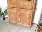 Set van 2 antieke geloogde eiken Normandische Franse kasten, Antiek en Kunst, Antiek | Meubels | Kasten, Ophalen