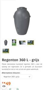 Kunststof regenton 360 L, Ophalen, Zo goed als nieuw, Kunststof