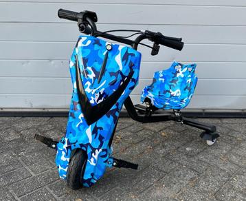 Elektrische Drift Trike Kart blauw 250W 36V Bluetooth / Ver