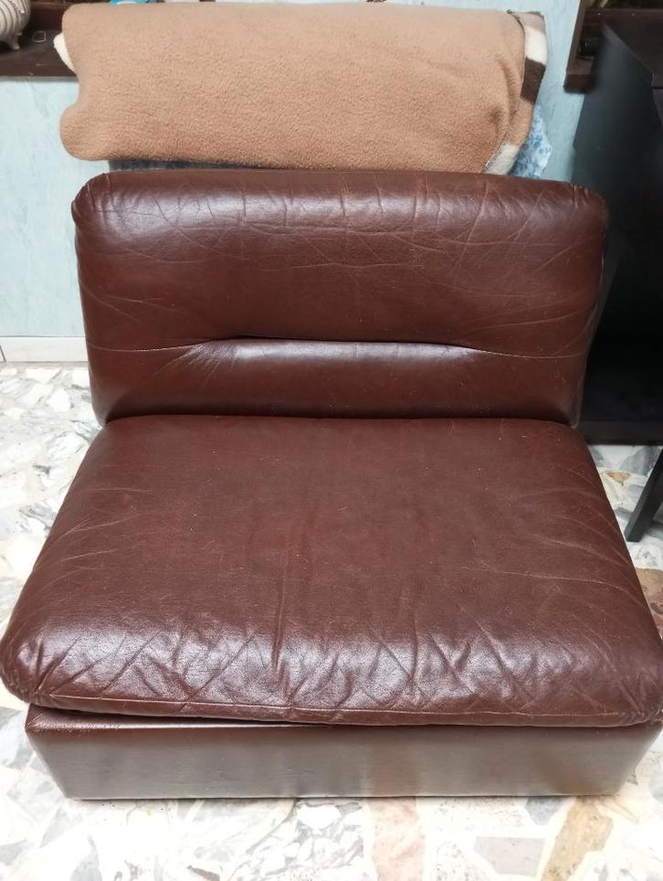 Divan lit, Maison & Meubles, Canapés | Salons, Utilisé, Cuir, Enlèvement
