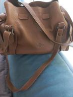 Schitterende „YVES RENARD” leren tas om te zien!, Ophalen of Verzenden, Zo goed als nieuw, Beige