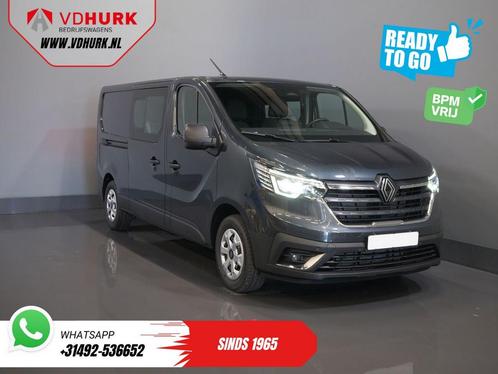 Renault Trafic 2.0 dCi 130 pk L2 BPM VRIJ! DC Dubbel Cabine, Auto's, Bestelwagens en Lichte vracht, Bedrijf, ABS, Airconditioning