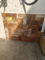Wanddecoratie in hout 140cm x 110cm, Ophalen, Zo goed als nieuw